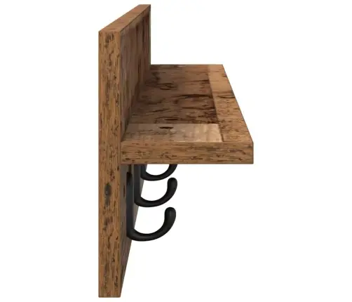 Sienas Pakaramais Vecs Koks 80 X 10.5 X 18 Cm Inženierijas Koks Vidaxl