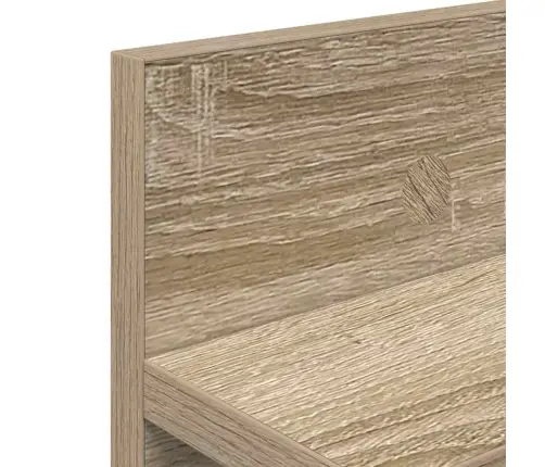 Sienas Pakaramais Ar Plauktu Sonomas Ozola 100 X 10.5 X 18 Cm Vidaxl