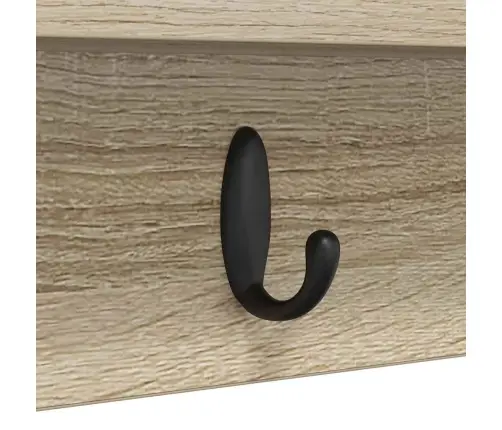 Sienas Pakaramais Ar Plauktu Sonomas Ozola 100 X 10.5 X 18 Cm Vidaxl