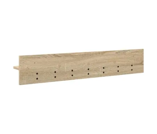 Sienas Pakaramais Ar Plauktu Sonomas Ozola 100 X 10.5 X 18 Cm Vidaxl