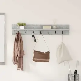 Sienas Pakaramais Betona Pelēks 100 X 10,5 X 18 Cm Vidaxl