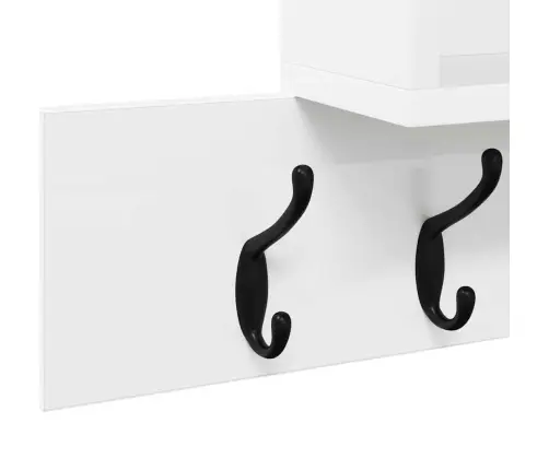 Prikabinamas Paltas Balta 100 X 12 X 43.5 Cm Apdirbta Mediena