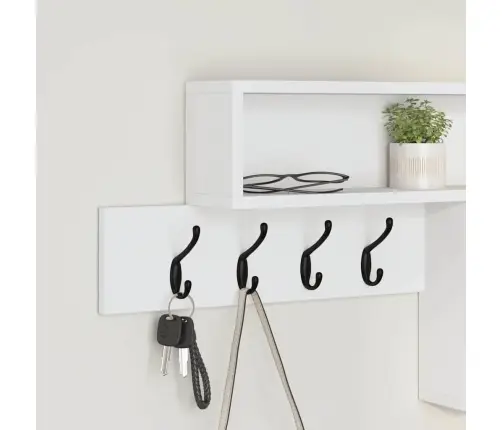 Prikabinamas Paltas Balta 100 X 12 X 43.5 Cm Apdirbta Mediena