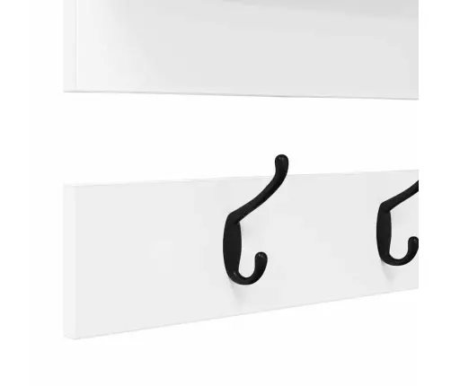 Sienas Pakaramais Balta 90 X 15 X 36 Cm Inženierijas Koks Vidaxl