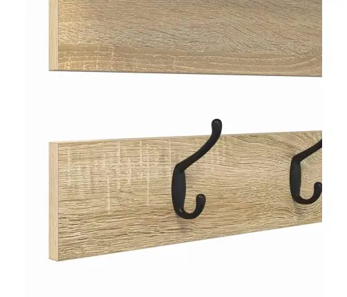Sienas Pakaramais Ar Plauktu Ar Uzglabāšanu Sonomas Ozola 90 X 15 X 36 Cm Vidaxl