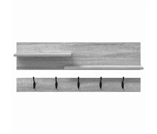 Sienas Pakaramais Pelēka Sonomas Ozola 90 X 15 X 36 Cm Vidaxl