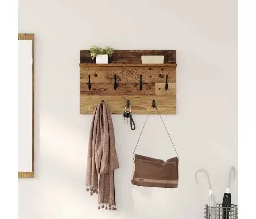 Sienas Pakaramais Vecs Koks 60 X 40 X 12 Cm Inženierijas Koks Vidaxl