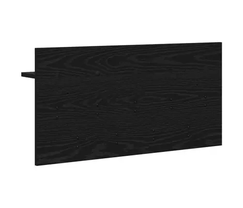 Seinale Kinnitatav Riidepuu Must Tamm 80 X 40 X 12 Cm Tehispuit