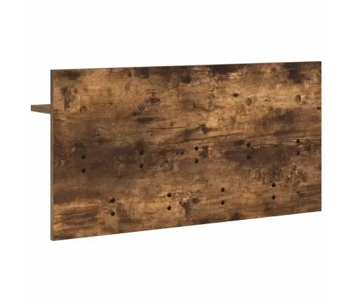 Sienas Pakaramais Ar Plauktu Dūmakaina Ozolkoka 80 X 40 X 12 Cm Vidaxl