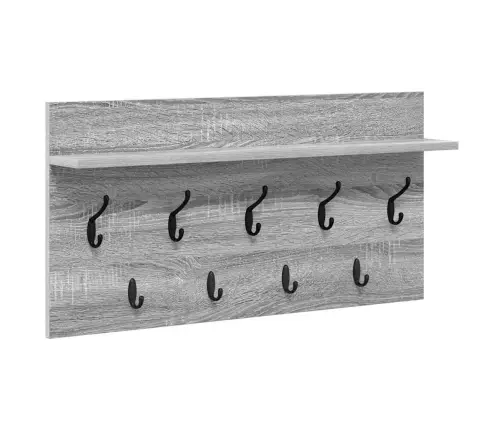 Sienas Pakaramais Pelēka Sonomas Ozola 80 X 40 X 12 Cm Vidaxl