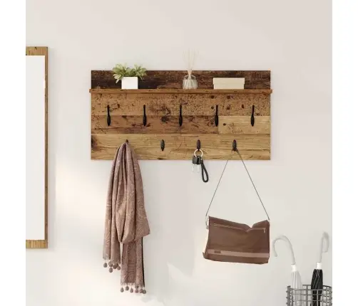 Sienas Pakaramais Vecs Koks 80 X 40 X 12 Cm Inženierijas Koks Vidaxl