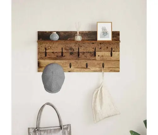 Sienas Pakaramais Vecs Koks 80 X 40 X 12 Cm Inženierijas Koks Vidaxl