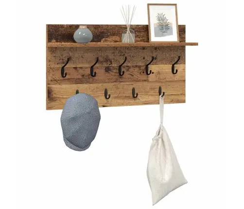 Sienas Pakaramais Vecs Koks 80 X 40 X 12 Cm Inženierijas Koks Vidaxl