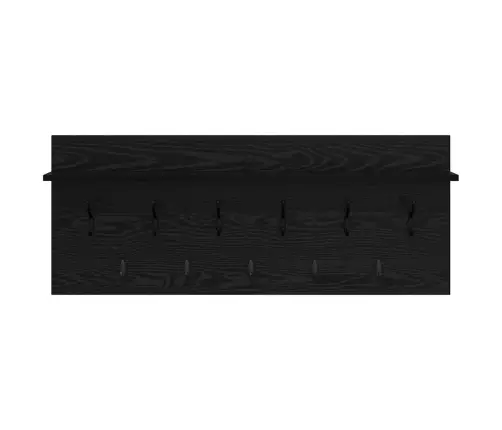 Prikabinamas Paltas Su Lentyna Juoda Ąžuolo Apdirbta Mediena