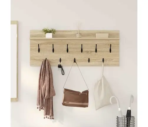 Prikabinamas Paltas Su Lentyna Sonoma Ąžuolas 100 X 40 X 12 Cm