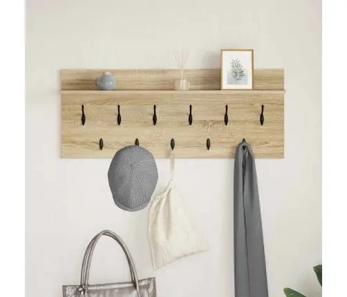 Prikabinamas Paltas Su Lentyna Sonoma Ąžuolas 100 X 40 X 12 Cm