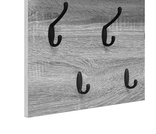 Sienas Pakaramais Pelēka Sonomas Ozola 100 X 40 X 12 Cm Vidaxl