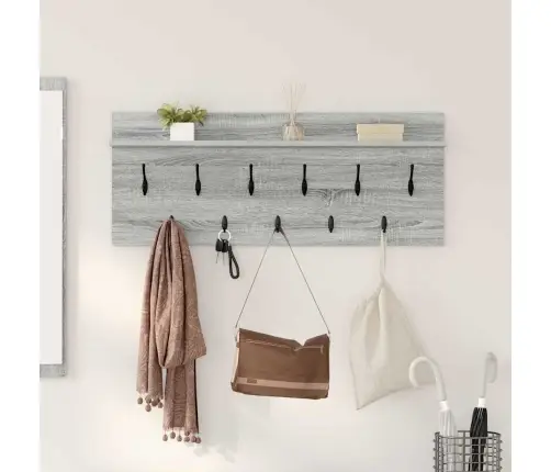 Sienas Pakaramais Pelēka Sonomas Ozola 100 X 40 X 12 Cm Vidaxl