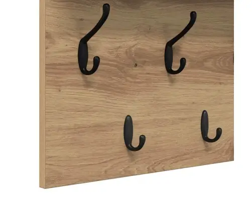 Sienas Pakaramais Ar Plauktu Amatnieku Ozola 100 X 40 X 12 Cm Vidaxl