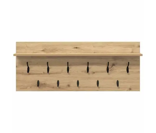 Sienas Pakaramais Ar Plauktu Amatnieku Ozola 100 X 40 X 12 Cm Vidaxl