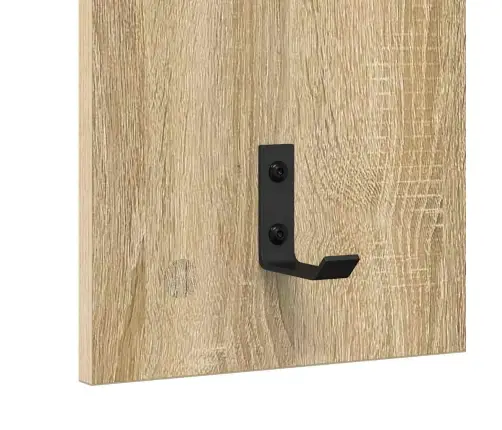 Sienas Pakaramais Ar Plauktu Sonomas Ozola 90 X 40 X 10 Cm Vidaxl