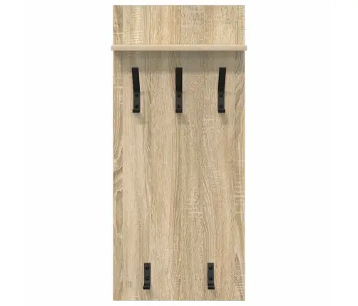 Sienas Pakaramais Ar Plauktu Sonomas Ozola 90 X 40 X 10 Cm Vidaxl