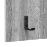 Sienas Pakaramais Pelēka Sonomas Ozola 90 X 40 X 10 Cm Vidaxl