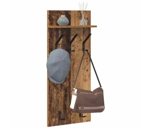 Prikabinamas Paltas Su Lentyna Sena Mediena 90 X 40 X 10 Cm