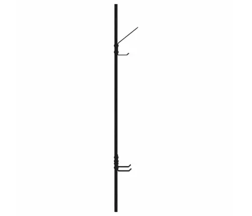 Seinale Kinnitatav Riidepuu Must Tamm 20 X 1.5 X 100 Cm Seinale Kinnitatav Riidepuu Must Tamm 20 X 1.5 X 100 Cm