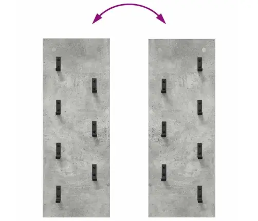 Sienas Pakaramais Betona Pelēka 30 X 1.5 X 80 Cm Vidaxl