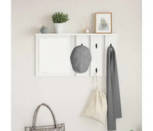 Prikabinamas Paltas Balta 85 X 10 X 45 Cm Apdirbta Mediena Prikabinamas Paltas Balta 85 X 10 X 45 Cm Apdirbta Mediena