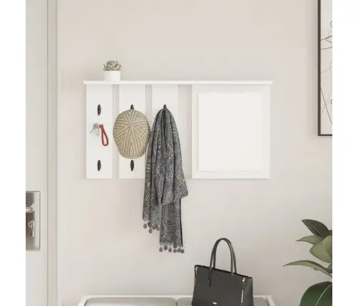 Prikabinamas Paltas Balta 85 X 10 X 45 Cm Apdirbta Mediena Prikabinamas Paltas Balta 85 X 10 X 45 Cm Apdirbta Mediena