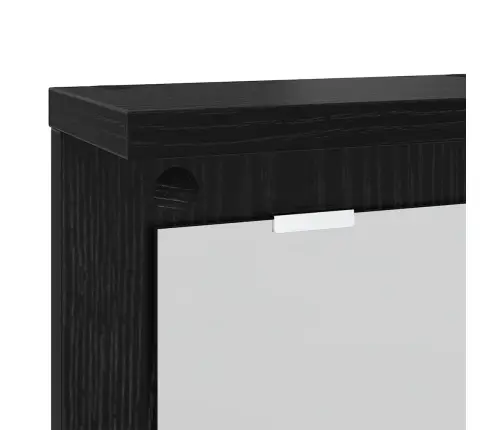 Sienas Pakaramais Melns Ozols 85 X 10 X 45 Cm Inženierijas Koks Vidaxl