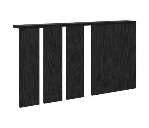 Sienas Pakaramais Melns Ozols 85 X 10 X 45 Cm Inženierijas Koks Vidaxl