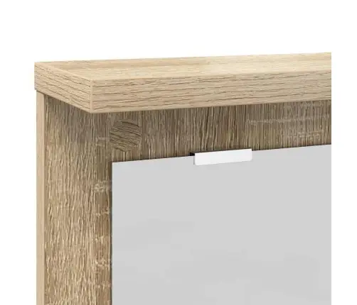 Sienas Pakaramais Ar Plauktu Sonomas Ozola 85 X 10 X 45 Cm Vidaxl