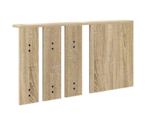 Sienas Pakaramais Ar Plauktu Sonomas Ozola 85 X 10 X 45 Cm Vidaxl