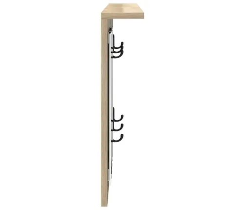 Sienas Pakaramais Ar Plauktu Sonomas Ozola 85 X 10 X 45 Cm Vidaxl