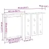 Seinale Kinnitatav Riidepuu Hall Sonoma 85 X 10 X 45 Cm