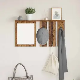 Sienas Pakaramais Vecs Koks 85 X 10 X 45 Cm Inženierijas Koks Vidaxl