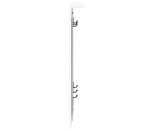 Seinale Kinnitatav Riidepuu Valge 84 X 10 X 80 Cm Tehispuit