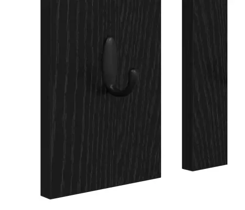 Sienas Pakaramais Melns Ozols 84 X 10 X 80 Cm Inženierijas Koks Vidaxl