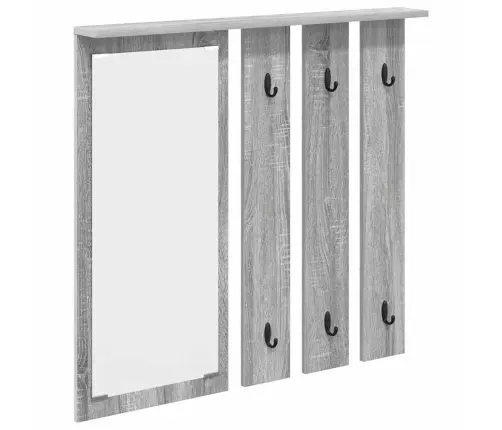 Sienas Pakaramais Pelēka Sonomas Ozola 84 X 10 X 80 Cm Vidaxl