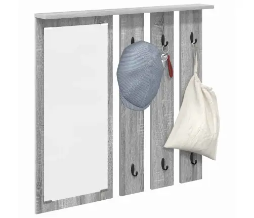 Sienas Pakaramais Pelēka Sonomas Ozola 84 X 10 X 80 Cm Vidaxl