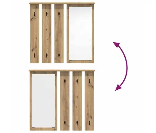 Seinale Kinnitatav Riidepuu Käsitöötamm 84 X 10 X 80 Cm