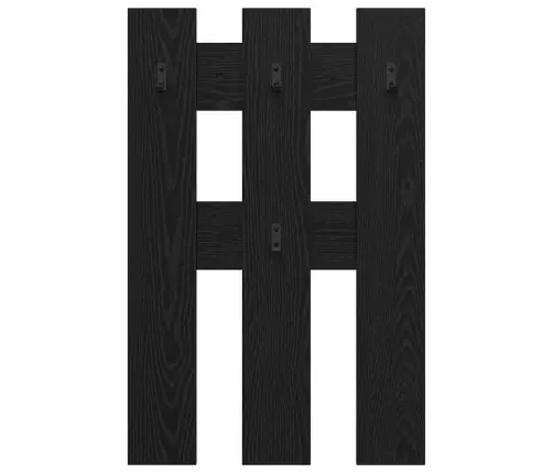 Prikabinamas Paltas Su Saugykla Juodas Ąžuolas 65 X 3 X 100 Cm