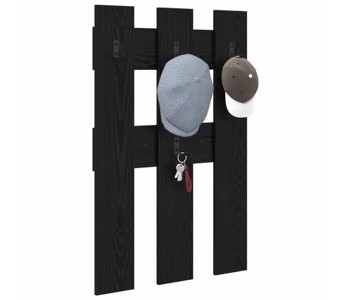 Prikabinamas Paltas Su Saugykla Juodas Ąžuolas 65 X 3 X 100 Cm