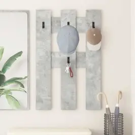 Sienas Pakaramais Ar Uzglabāšanu Betona Pelēka 65 X 3 X 100 Cm Vidaxl