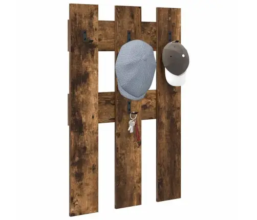 Seinale Kinnitatav Riidepuu Suitsutatud Tamm 65 X 3 X 100 Cm