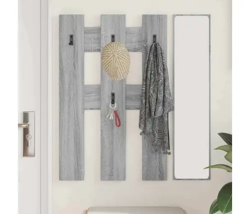 Sienas Pakaramais Pelēka Sonomas Ozola 65 X 3 X 100 Cm Vidaxl