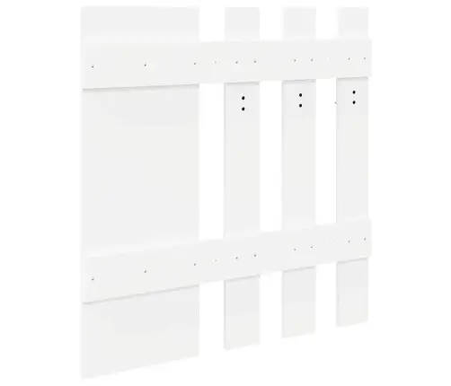 Sienas Pakaramais Balta 100 X 10 X 100 Cm Inženierijas Koks Vidaxl